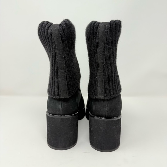 New Eileen Fisher Jala Tumbled Nubuck Platform Boot Sz US 7.5 - Picture 4 of 11